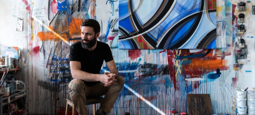 Romain Froquet, artiste urbain de la ligne et du&nbsp;mouvement